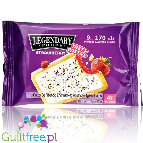Legendary Foods Tasty Pastry Strawberry - nadziewane ciacho na ciepło bez cukru, jak Pop Tarts by Legendary Foods (legendary-foods-tasty-pastry-strawberry-jak-pop-tarts)