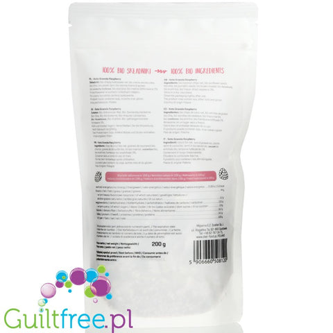 Diet Food Bio Keto Granola Malina - ketogeniczna granola śniadaniowa z erytrolem by Diet Food (diet-food-bio-keto-granola-malina-ketogeniczna-granola-sniadaniowa-z-erytrolem)