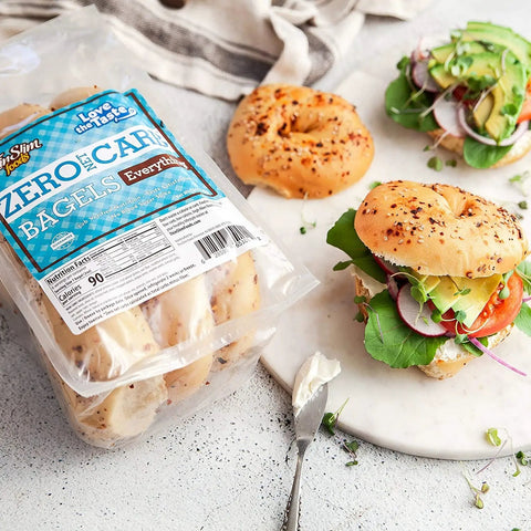 ThinSlim Zero Carb Bagels, Everything - proteinowe bajgle bezwęglowodanowe z ziarnami i przyprawami 90kcal by ThinSlim Foods (thinslim-zero-carb-bagels-everything-spice-proteinowe-bajgle-bezweglowodanowe-z-ziarnami-i-przyprawami-90kcal)