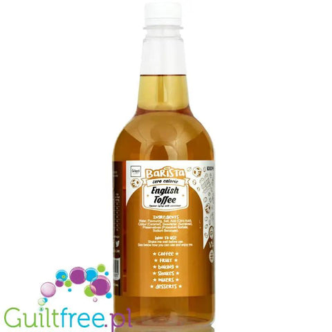 Skinny Food Barista Bonfire Toffee 1L - syrop zero kalorii do kawy, bez cukru by Skinny Food (skinny-food-barista-coffee-syrup-bonfire-toffee-1l-syrop-zero-kalorii-do-kawy-bez-cukru)