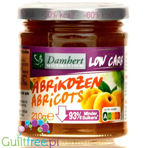Damhert Low Carb morelowy dżem bez dodatku cukru by Damhert (damhert-dzem-niskocukrowy-z-tagatoza-morela-60-mniej-kcal)