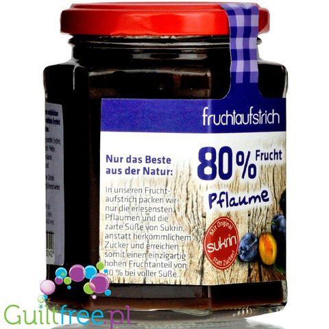 Sukrin Pflaume - dżem śliwkowy ze stewią i erytrolem 59kcal, 80% Owoców by Sukrin (sukrin-dzem-ze-sliwek-ze-stewia-i-erytrytolem-80-owocow)