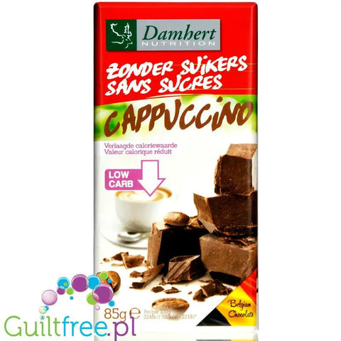 Damhert Cappuccino - kawowa ciemna czekolada bez cukru by Damhert (damhert-cappuccino-kawowa-ciemna-czekolada-bez-cukru)