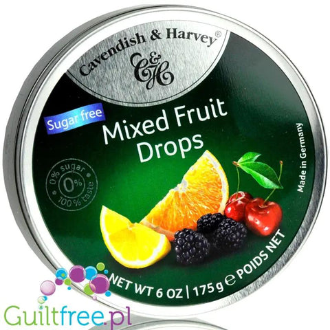 Cavendish & Harvey Mixed Fruit - landrynki bez cukru w metalowej puszce by Cavendish & Harvey (cavendish-harvey-mixed-fruit-landrynki-bez-cukru-w-metalowej-puszce)