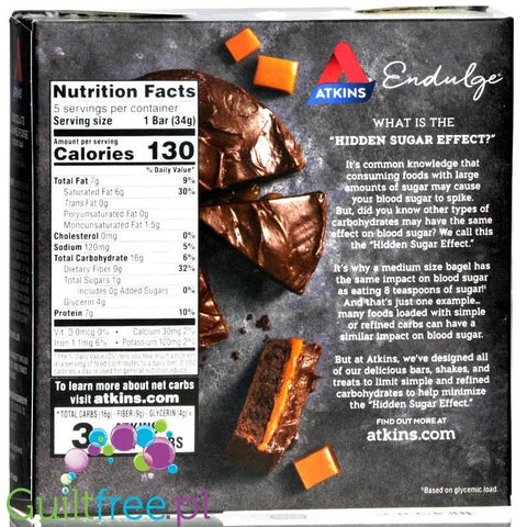 Atkins Endulge Chocolate Caramel Fudge, PUDEŁKO by Atkins (atkins-endulge-chocolate-caramel-fudge-pudelko)