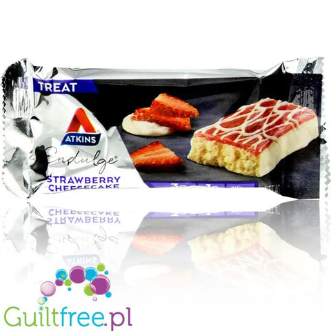 Atkins Endulge Strawberry Cheesecake130kcal - batonik z musem truskawkowym i polewą jogurtową by Atkins (atkins-endulge-strawberry-cheesecake-batonik-z-masa-truskawkowa)