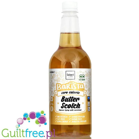 Skinny Food Barista Butterscotch 1L - syrop zero kalorii do kawy, bez cukru by Skinny Food (skinny-food-barista-coffee-syrup-butterscotch-1l-syrop-zero-kalorii-do-kawy-bez-cukru)