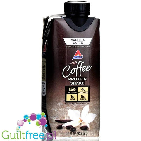 Atkins Iced Coffee RTD Protein Vanilla Latte - gotowy kawowy koktajl proteinowy z witaminami by Atkins (atkins-nutritionals-iced-coffee-rtd-protein-vanilla-latte-gotowy-koktajl-proteinowy)