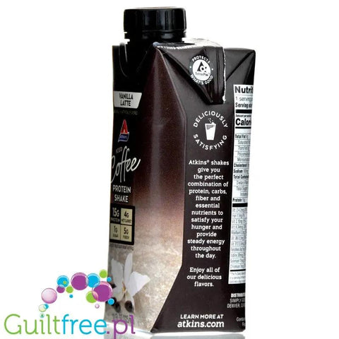 Atkins Iced Coffee RTD Protein Vanilla Latte - gotowy kawowy koktajl proteinowy z witaminami by Atkins (atkins-nutritionals-iced-coffee-rtd-protein-vanilla-latte-gotowy-koktajl-proteinowy)