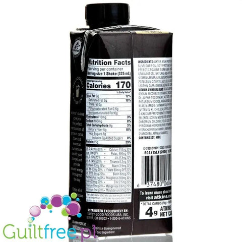 Atkins Iced Coffee RTD Protein Cafe Au Lait - gotowy kawowy koktajl proteinowy z witaminami by Atkins (atkins-nutritionals-iced-coffee-rtd-protein-cafe-au-lait-gotowy-koktajl-proteinowy)