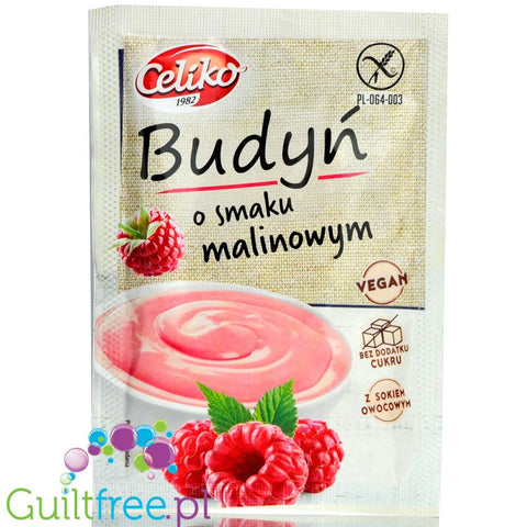 Celiko Malina, bezglutenowy budyń bez cukru i bez słodzików by Celiko (celiko-malina-bezglutenowy-budyn-bez-cukru-i-bez-slodzikow)