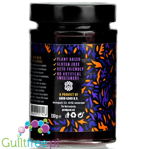 Good Good Keto Blackcurrant - dżem z czarnej porzeczki bez cukru, tylko 36kcal w 100g by Good Good Keto (good-good-keto-blackcurrant-dzem-z-czarnej-porzeczki-bez-cukru-tylko-36kcal-w-100g)