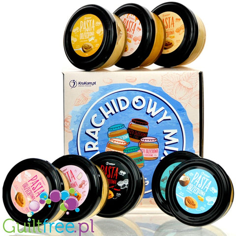 Krukam Sampler Box - zestaw past Arachidowy Mix 8 x 30 g by KruKam (krukam-sampler-box-zestaw-past-arachidowy-mix-8-x-30-g)