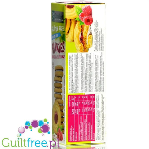 Damhert Pinkies - bezglutenowe wegańskie markizy bez laktozy z masą malinową by Damhert (damhert-gluten-free-pinkies-framboise-biscuits-37442-creme-vanille-lactose-free)