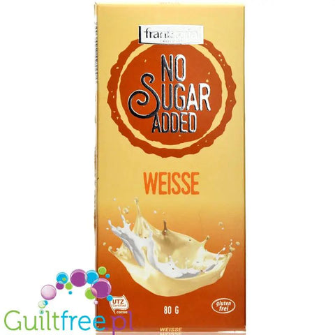 Frankonia Weisse - bezglutenowa biała czekolada bez dodatku cukru by Frankonia (frankonia-chocolat-no-sugar-added-weisse-schokolade-glutenfrei-80-g)
