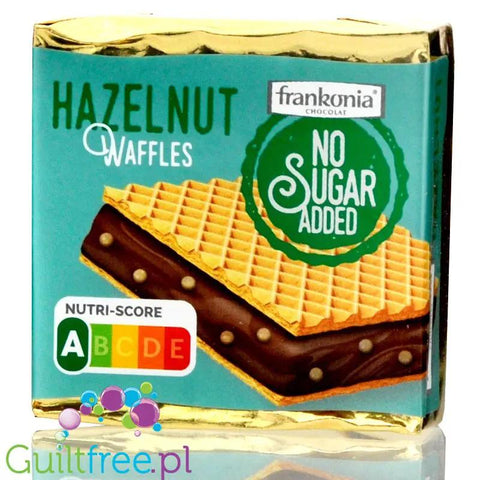 Frankonia Chocolat Hazelnut Waffle 9-pak (al la Hanuta bez cukru) - wafle z kremem kakaowo-orzechowym 76kcal by Frankonia (frankonia-chocolat-hazelnut-waffle-9-pak-al-la-hanuta-bez-cukru-wafle-z-kremem-kakaowo-orzechowym)