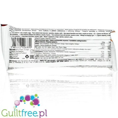 QNT Protein Wafer Belgian Chocolate - wafelek proteinowy 32% białka by QNT (qnt-protein-wafer-32-chocolate)