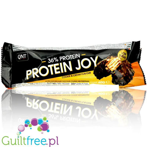 QNT Protein Joy Crunchy Chocolate Cookie - baton proteinowy 36% białka by QNT (qnt-protein-joy-36-cookie-cream)