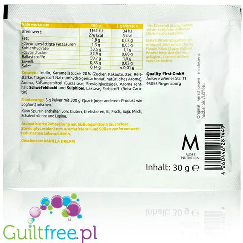 More Nutrition Chunky Flavor Vanilla Perfection, aromat w proszku do deserów i owsianek, smak Wanilia by More Nutrition (more-nutrition-chunky-flavor-vanilla-dream-aromat-w-proszku-do-deserow-i-owsianek-smak-wanilia)