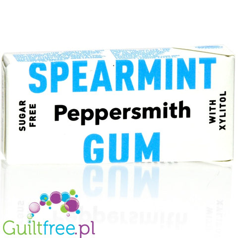 Peppersmith Spearmint, guma do żucia z ksylitolem, Mięta Kędzierzawa by Chewsy (peppersmith-spearmint-guma-do-zucia-z-ksylitolem-mieta-kedzierzawa)