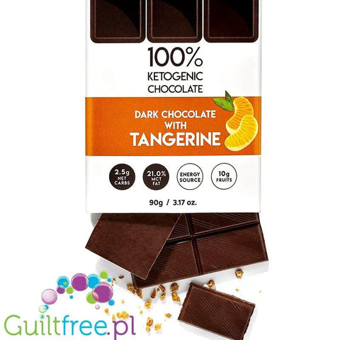 BeKeto™ 70% Cocoa Sunshine Orange - wegańska ketogeniczna czekolada bez dodatku cukru by BeKETO (beketo-czekolada-mandarynki-mct-ketogeniczna-czekolada-ze-stewia-i-erytrolem)