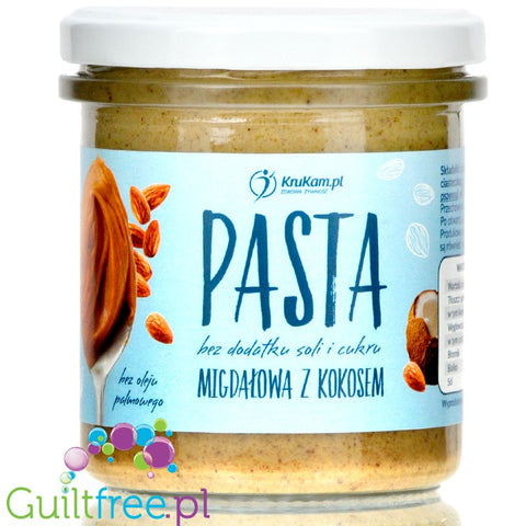 Krukam chrupiąca pasta migdałowa z kokosem i herbatnikami bez dodatku cukru by KruKam (krukam-chrupiaca-pasta-migdalowa-z-kokosem-bez-dodatku-cukru)