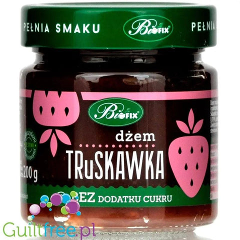 BiFIX Truskawka - dżem truskawkowy bez cukru słodzony stewią by BiFIX (bifix-truskawka-dzem-truskawkowy-bez-cukru-slodzony-stewia)