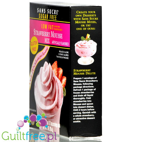 Sans Sucre Strawberry Mousse - mus truskawkowy bez cukru 70kcal by Sans Sucre (sans-sucre-strawberry-mousse-mus-truskawkowy-bez-cukru-70kcal)