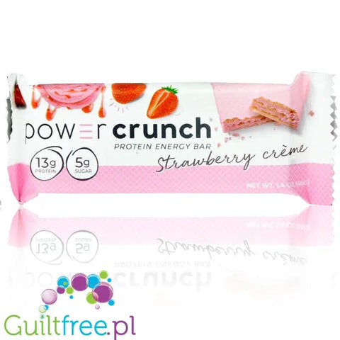 Power Crunch Strawberry Creme wafelek proteinowy z kremem (Truskawka & Śmietanka) by Power Crunch (power-crunch-strawberry-creme-wafelek-proteinowy-z-kremem-truskawka-smietanka)