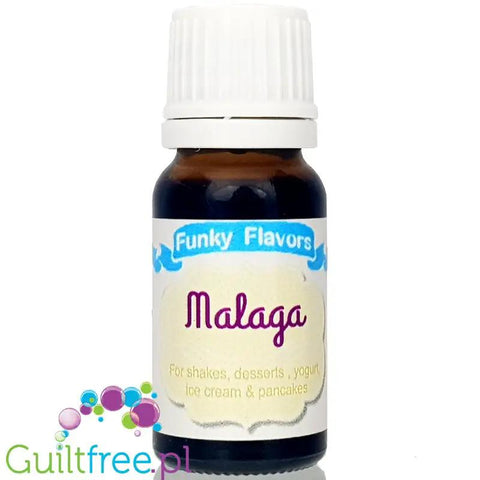 Funky Flavors Basic Malaga 10ml - płynny aromat w kropelkach, bez cukru, tłuszczu i kalorii by Funky Flavors (funky-flavors-malaga-plynny-aromat-w-kropelkach-bez-cukru-tluszczu-i-kalorii)
