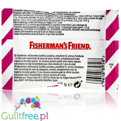 Fisherman's Friends Raspberry - malinowo-mentolowe pastylki bez cukru by Fisherman's Friend (fisherman-s-friends-raspberry-malinowo-mentolowe-pastylki-bez-cukru)