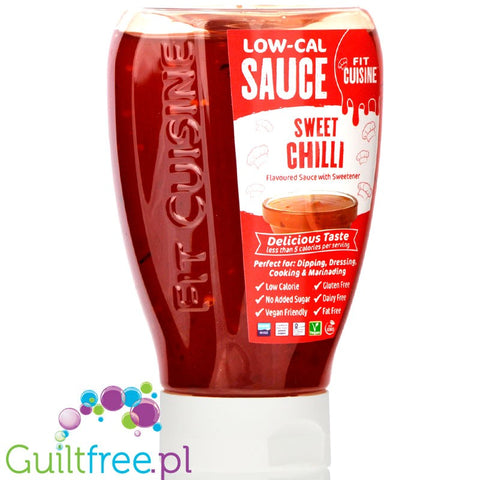 Fit Cuisine Sweet Chilli - pikantny sos bez cukru i tłuszczu z płatkami chilli by Applied Nutrition (applied-fit-cuisine-sweet-chilli)