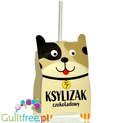 Ksy-lizak Piesek, bezglutenowy czekoladowy lizak bez dodatku cukru by Aka (aka-lizak-z-ksylitolem-bez-cukru-i-glutenu-piesek)