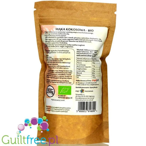 Pięć Przemian mąka kokosowa odtłuszczona bezglutenowa BIO 250g by Pięć Przemian (piec-przemian-maka-kokosowa-odtluszczona-bezglutenowa-bio-250g)