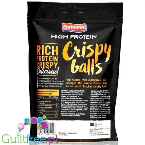 Ehrmann Protein Crispy Vollmilch Balls - chrupkie kuleczki w czekoladowej polewie białkowej by Ehrmann (ehrmann-protein-crispy-vollmilch-balls-chrupkie-kuleczki-w-czekoladowej-polewie-bialkowej)