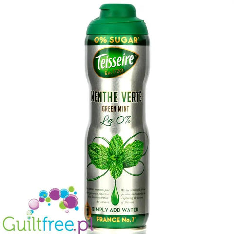Teisseire 0% Menthe Verte - syrop bez dodatku cukru, Mięta, na 4,8L napoju by Teisseire (teisseire-0-menthe-verte-syrop-bez-dodatku-cukru-mieta-na-48l-napoju)