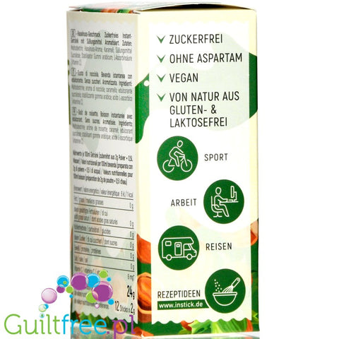 InStick Hazelnut - rozpuszczalna saszetka smakowa do deserów inapoi bez cukru, 12 saszetek na 0,5L, Orzech Laskowy by INSTICK (instick-hazelnut-rozpuszczalna-saszetka-smakowa-do-deserow-inapoi-bez-cukru-12-saszetek-na-05l-orzech-laskowy)