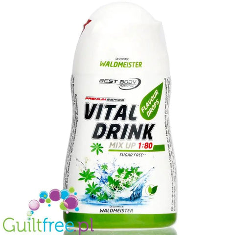 Vital Drink Marzanka - skoncentrowane krople smakowe do wody bez cukru, z witaminami by Best Body Nutrition (vital-drink-marzanka-skoncentrowany-smacker-do-wody-z-witaminami)