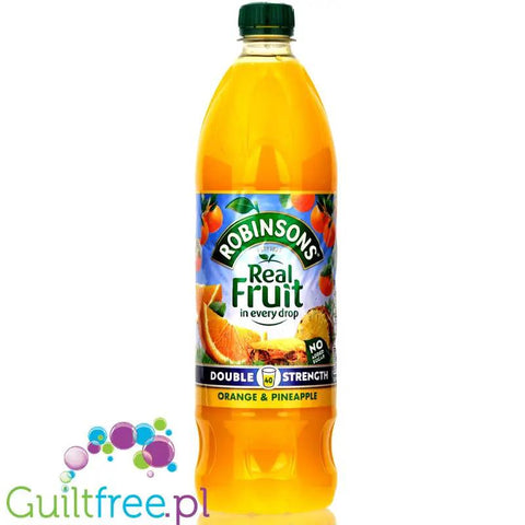 Robinsons Double Strength Orange & Pineapple Squash - skoncentrowany syrop do rozcieńczania bez cukru i kalorii by Robinson's (robinsons-double-strength-orange-pineapple-squash-skoncentrowany-syrop-do-rozcienczania-bez-cukru-i-kalorii)