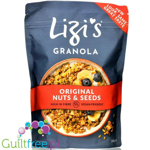 Lizi's Original Nuts & Seeds Granola GL5,5 owsiano-orzechowa by Lizi's Granola (lizi-s-granola-gl55-owsiano-orzechowa-05kg)