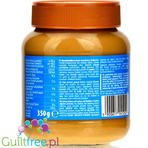 Sante Protein Peanut Butter Coconut - kokosowe masło orzechowe z WPC, z ksylitolem by Sante (sante-peanut-butter-protein-coconut-kokosowe-maslo-orzechowe-z-wpc-z-ksylitolem)