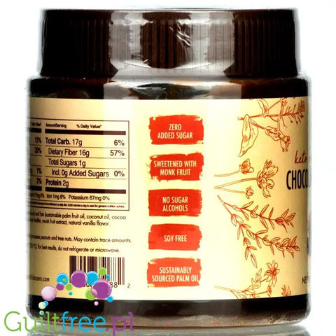 Choc Zero Milk Cocoa Hazelnut Keto Spread - keto krem czekoladowo-laskowy z monkfruit, bez erytrolu by Choc Zero (choc-zero-chocolate-hazelnut-keto-spread-keto-krem-czekoladowy-z-monkfruit)