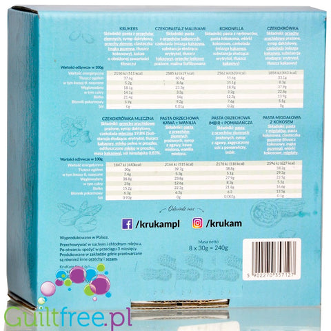 Krukam Sampler Box - zestaw past Deserowy Mix 8 x 30 g by KruKam (krukam-sampler-box-zestaw-past-deserowy-mix-8-x-30-g)