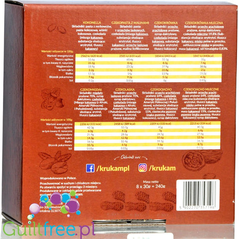 Krukam Sampler Box - zestaw past Czekoladowy Mix 8 x 30 g by KruKam (krukam-sampler-box-zestaw-past-czekoladowy-mix-8-x-30-g)