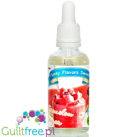 Funky Flavors Sweet Watermelon Slushie - arbuzowe słodkie kropelki smakowe bez cukru i kalorii by Funky Flavors (funky-flavors-sweet-watermelon-sugar-slush-slodzony-aromat-arbuzowo-melonowy)