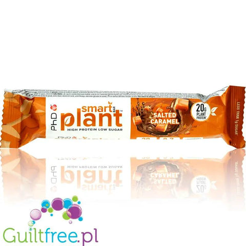 Phd Smart Plant Salted Caramel - wegański baton proteinowy bez cukru, Solony Karmel & Orzechy Ziemne by PhD (phd-smart-plant-salted-caramel-weganski-baton-proteinowy-bez-cukru)