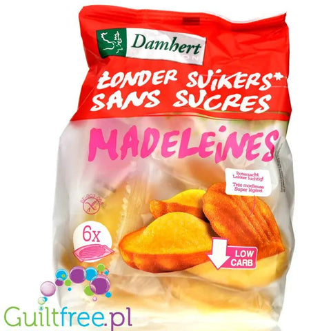 Damhert Madeleines - bezglutenowe miękkie Magdalenki bez cukru by Damhert (la-granja-kakaowe-magdalenki-bez-dodatku-cukru)
