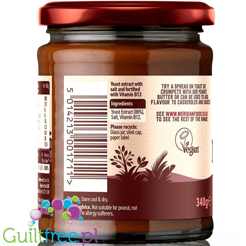 Meridian Yeast Extract - bezglutenowa pasta drożdżowa z witaminą B12 by Meridian (meridian-yeast-extract-pasta-drozdzowa-z-witamina-b12)