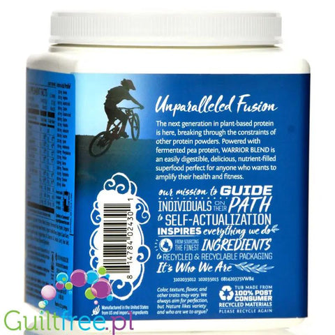 Sunwarrior Protein Warrior Blend, Vanilla 0,375kg - wegańska organiczna odżywka białkowa z goji i MCT by Sunwarrior (sunwarrior-protein-warrior-blend-vanilla-0375kg-weganska-organiczna-odzywka-bialkowa-z-goji-i-mct)