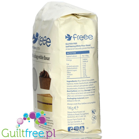 Doves Farm Gluten & Wheat Free White Self-Raising Flour Blend - bezglutenowa mąka samorosnąca by Doves Farm (doves-farm-gluten-wheat-free-white-self-raising-flour-blend-1kg)